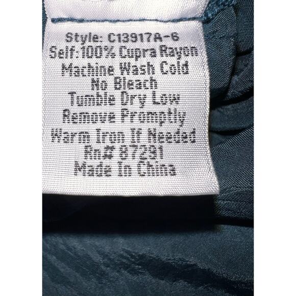 JOHNNY WAS TOP SHEER CRINKLE WATERCOLOR FLORAL TUNIC BLOUSE TEAL BLUE MEDIUM M - Picture 5 of 5